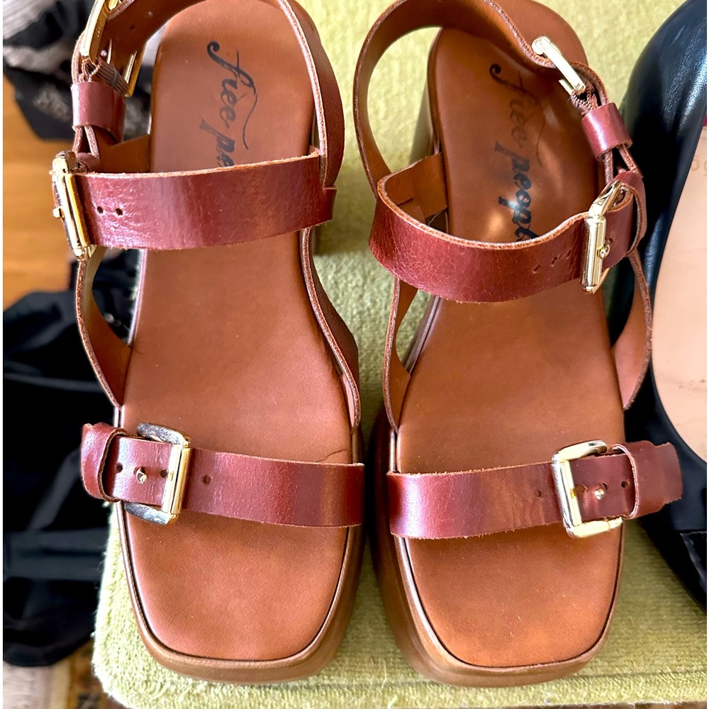 Barely worn platform sandals from Free People.
